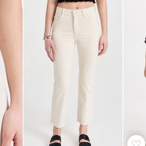 DL1961 Patti Straight High Rise Ankle jeans in ECRU sz29